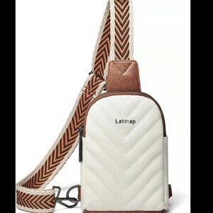 Sling Bag Women Men PU Leather anti Theft Small Backpack Fanny Pack Crossbody